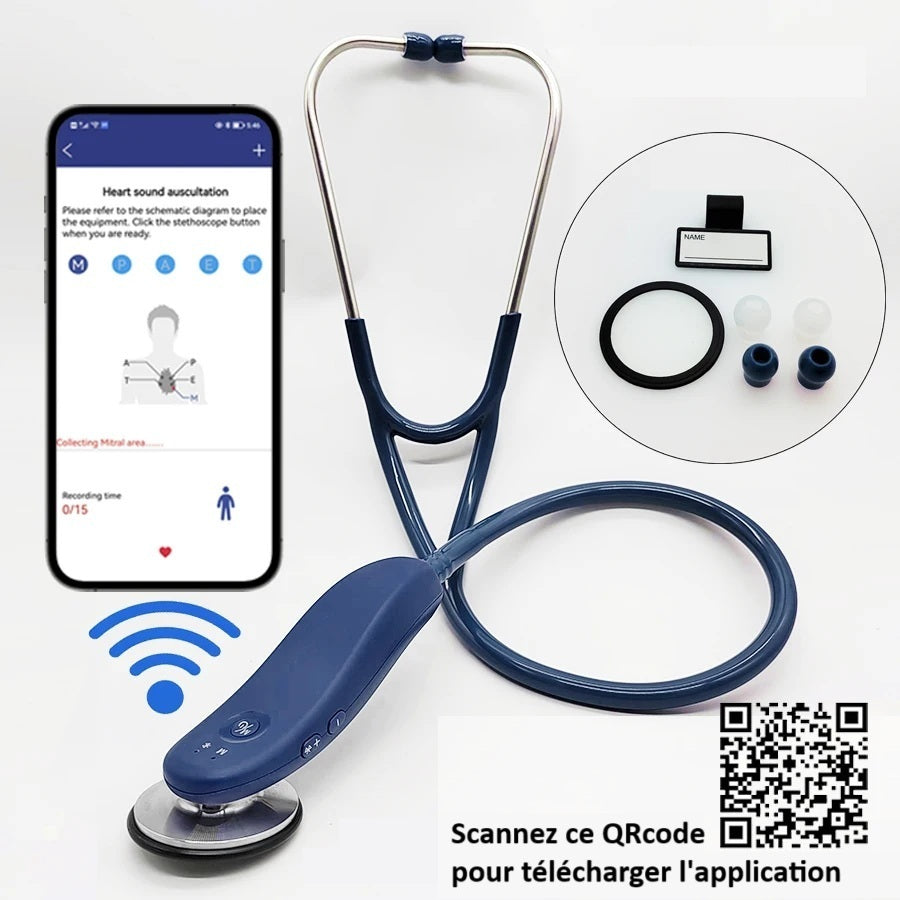 Stéthoscope Électronique Connecté Bluetooth